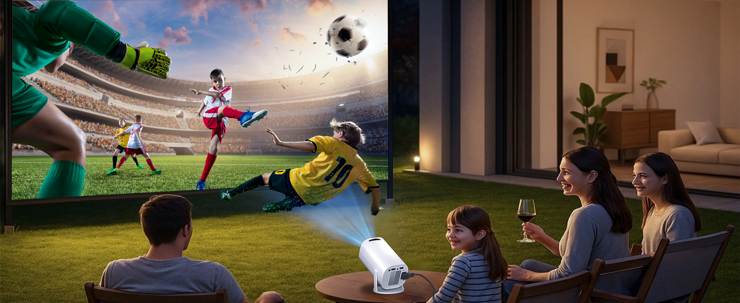 outdoor movie projector