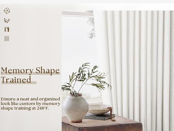 memory shape curtains