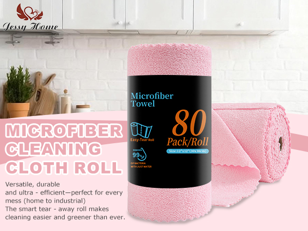 microfiber cleaning cloth roll