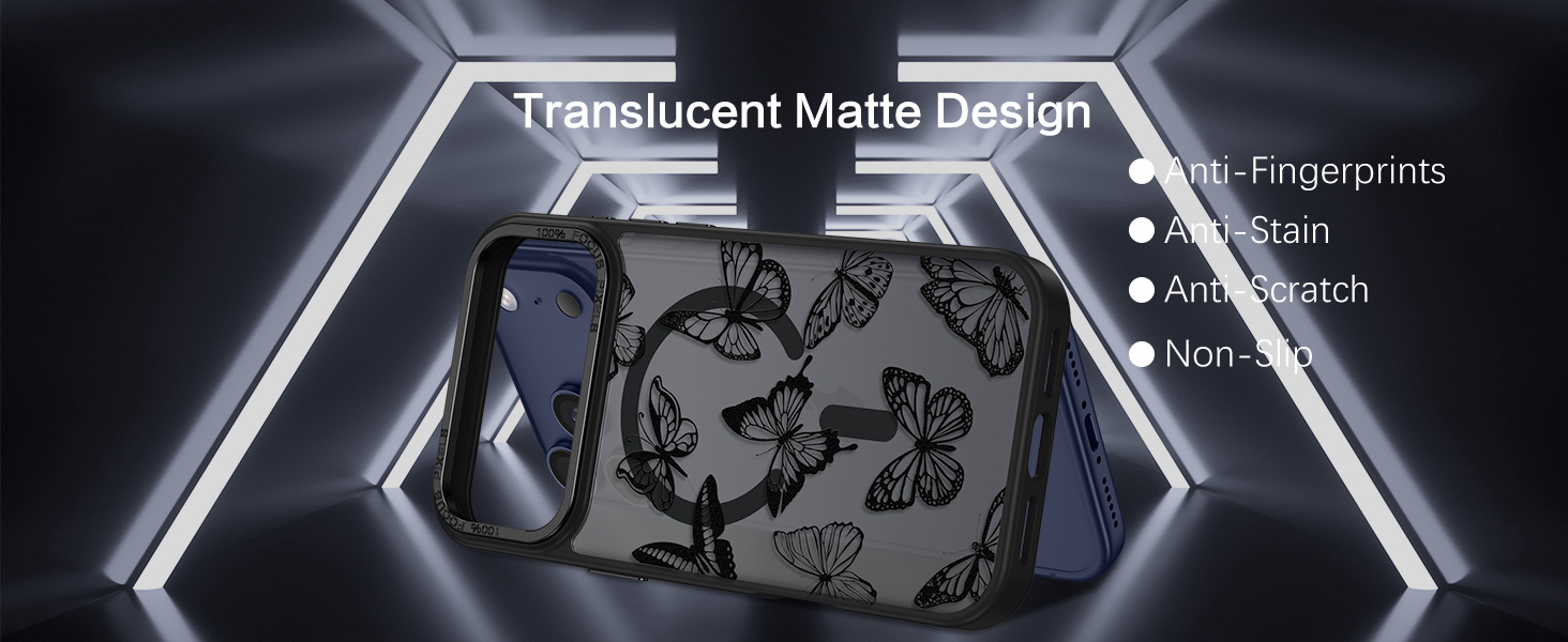 iPhone 17 Pro Max Case,Cute Butterfly Pattern