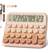 Mechanical Calculator 12 Digit Extra Large 5-Inch LCD Display, DECKLIT Battery Desk Calculator, B...