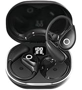 Bluetooth Earbuds for Men/Women, Wireless Headphones with LED Display,Over Ear Earbuds,36H Playti...