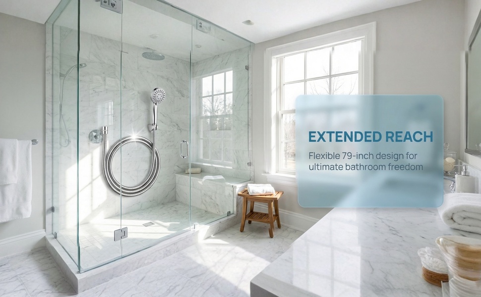 shower hose extra long