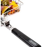 SHIZZO Grill Basket Set, Barbecue BBQ Grilling, Stainless Steel Folding Portable Outdoor Camping ...