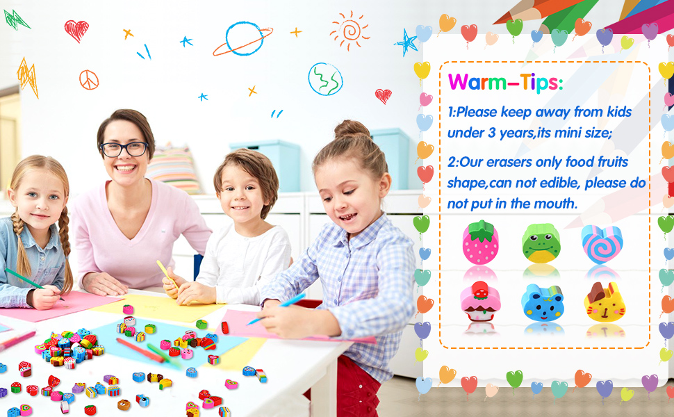 warm tips about mini cute erasers