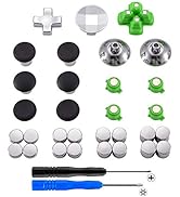 eXtremeRate Magnetic Metal Bullet Buttons Dpads for PS4 Controller, Aluminium Thumbstick Joystick...