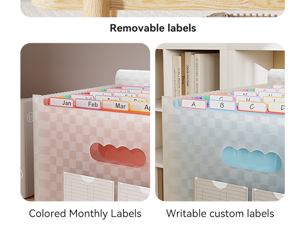 ThinkTex Accordion File Organizer, 26 Pockets Expanding File Folders