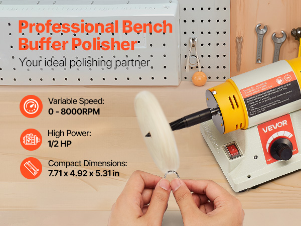 bench polishing buffing machine