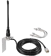 Bingfu Marine VHF Radio External Antenna 156-163MHz PL259 Male L Mount Bracket Antennas with 16.5...