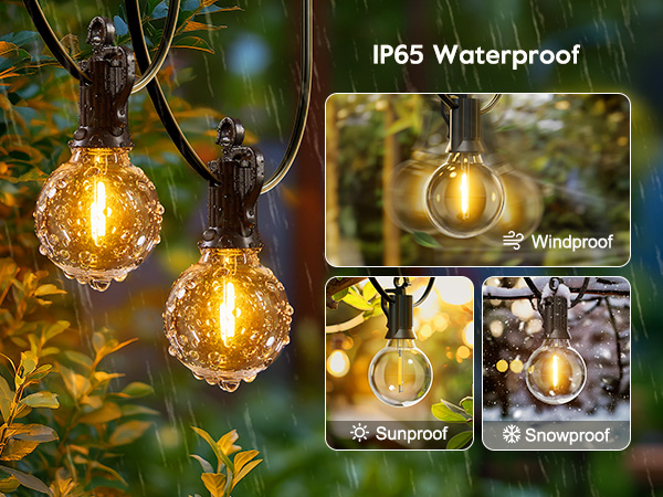waterproof outdoor patio lights