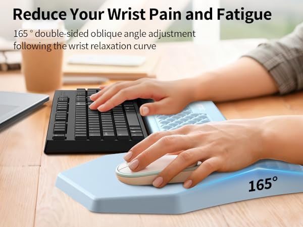 Ergonomic Mouse Pad and Keyboard Wrist Rest Set