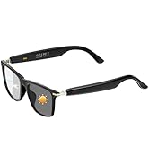 Smart Bluetooth Glasses for Men &amp; Women, Voice Assistant &amp; IPX5 Waterproof, Photochromic Smart Gl...
