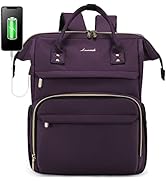 LOVEVOOK Laptop Backpack Women Teacher Backpack Nurse Bags, 15.6 Inch Womens Work Backpack Purse ...
