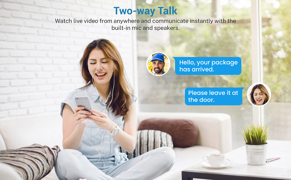 doorbell camera wireless 2-way audio
