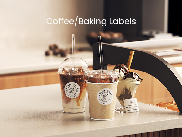 label printer for coffee baking ice cream
