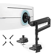 Single Monitor-Arm Heavy Duty for 24-57-inch - Ultrawide Aluminum Single Pole Monitor Mount,Fully...