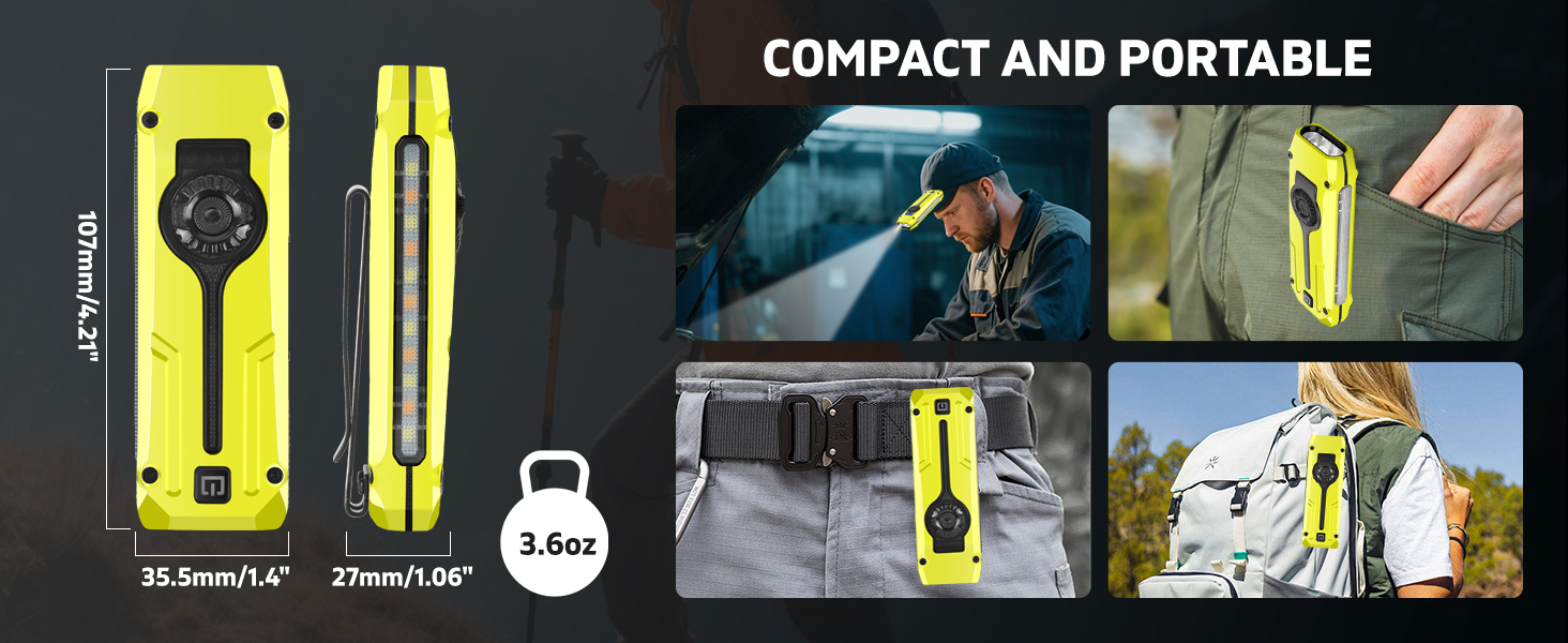 rechargeable edc flashlight