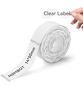 NIIMBOT Label Maker Tape for D11/D110/D101 Label Maker, 14 x 50 mm (0.55'' x 1.97'')-130 Tapes/Ro...