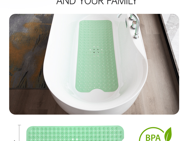 shower safety bath bathtub mat tub bath plastic extra large suction cup soft resistant