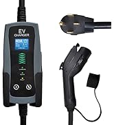 GREATIDE Level 2 Portable EV Charger, 16 to 40 Amp, 240 Volt, 25ft Cable, Upgraded Portable EV Ch...