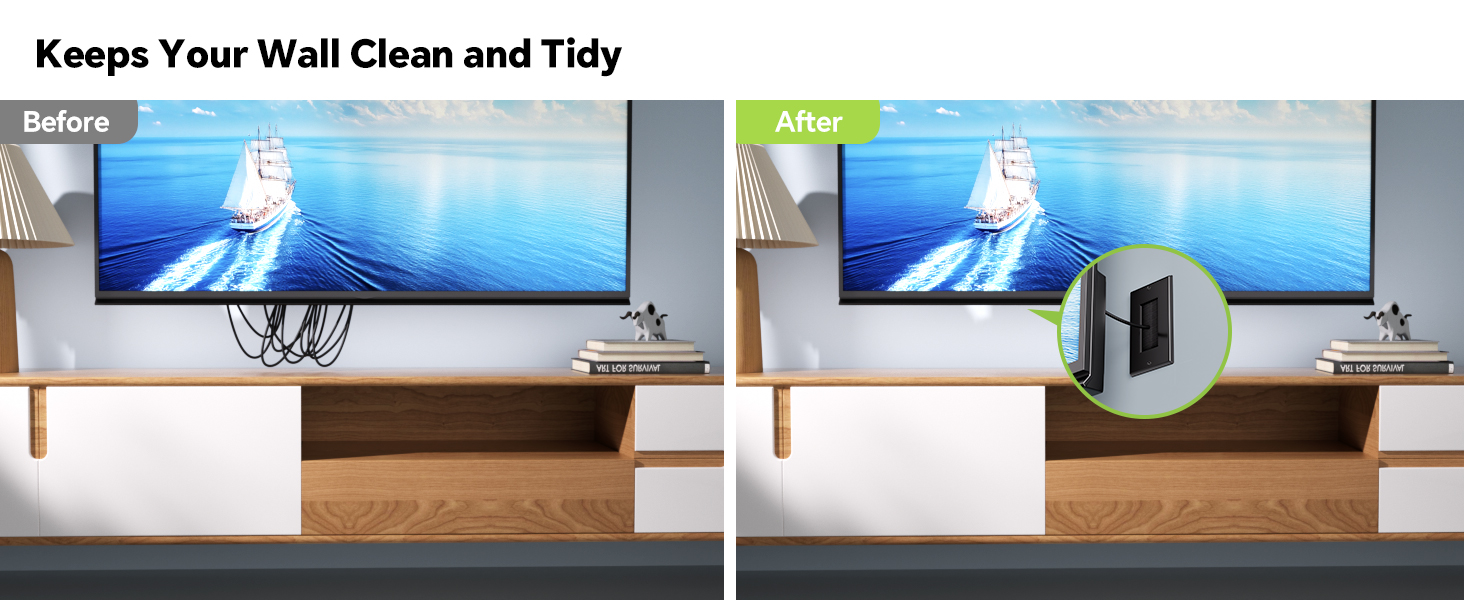 Keeps Your Wall Neat and Tidy