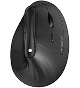 KYSONA 57° Ergonomic Wireless Tower Mouse, Vertical Quiet Ergo Mouse, Bluetooth(BT5.0,BT3.0)&amp;2.4G...