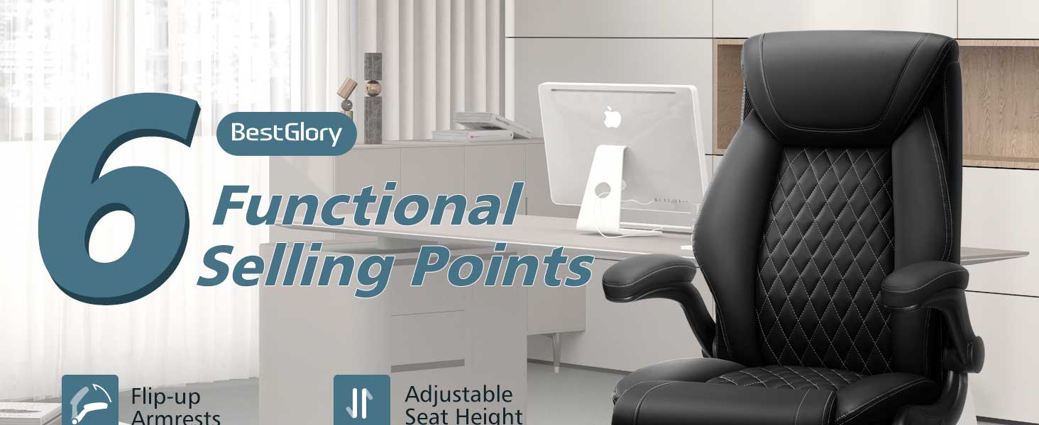 office chair with footrest