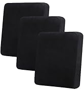 hyha Velvet Couch Cushion Covers, Soft Sofa Seat Covers for sectional 3 Cushion Couch Washable, M...