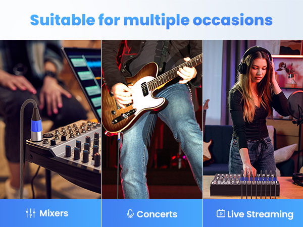 1/4 inch to xlr male