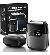 Electric Foil Shaver for Men :3D Floating Blades, LED Display, USB-C Fast Charge, IPX8 Waterproof...