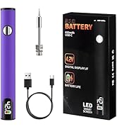 510 Thread Battery Cart Pen, W/Welding Pen Portable Electric Soldering Iron Kit, Adjustable Volta...