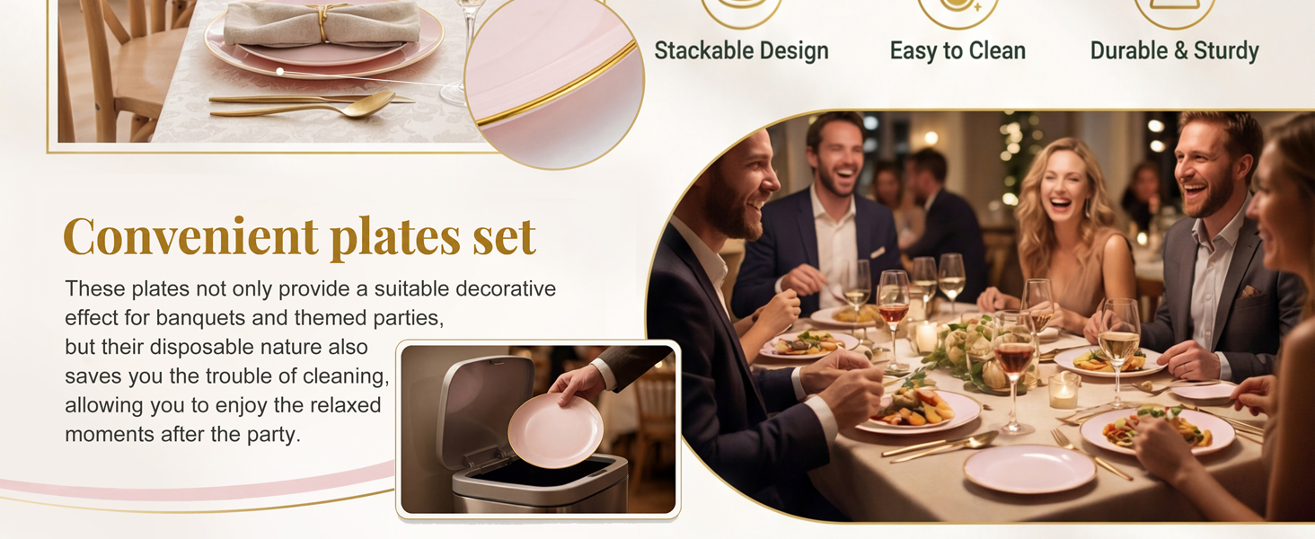 Pink Plastic Plates