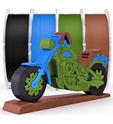 AMOLEN Matte PLA 3D Printer Filament Bundle 4KG, PLA Filament 1.75mm with Smooth Finish, 3D Print...