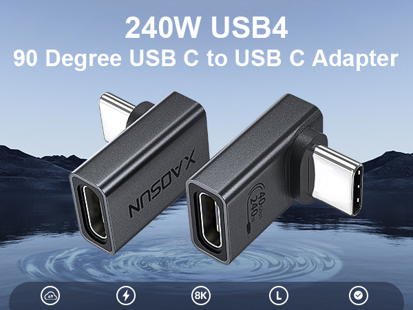 90 degree usb c to usb c adapter