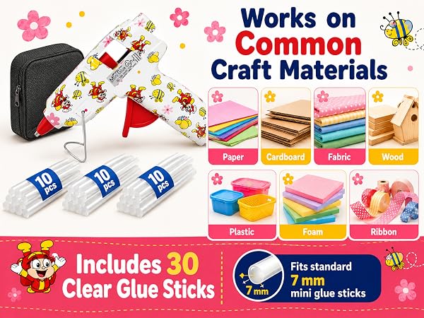 glue gun with sticks