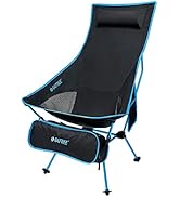 G4Free Lightweight Portable High Back Camp Chair, Folding Chair Lawn Chair Heavy Duty 330lbs with...