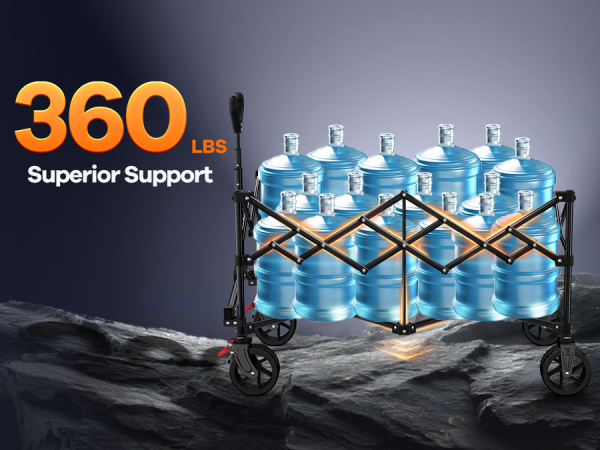 360lbs high weight capacity can support a lot of weight