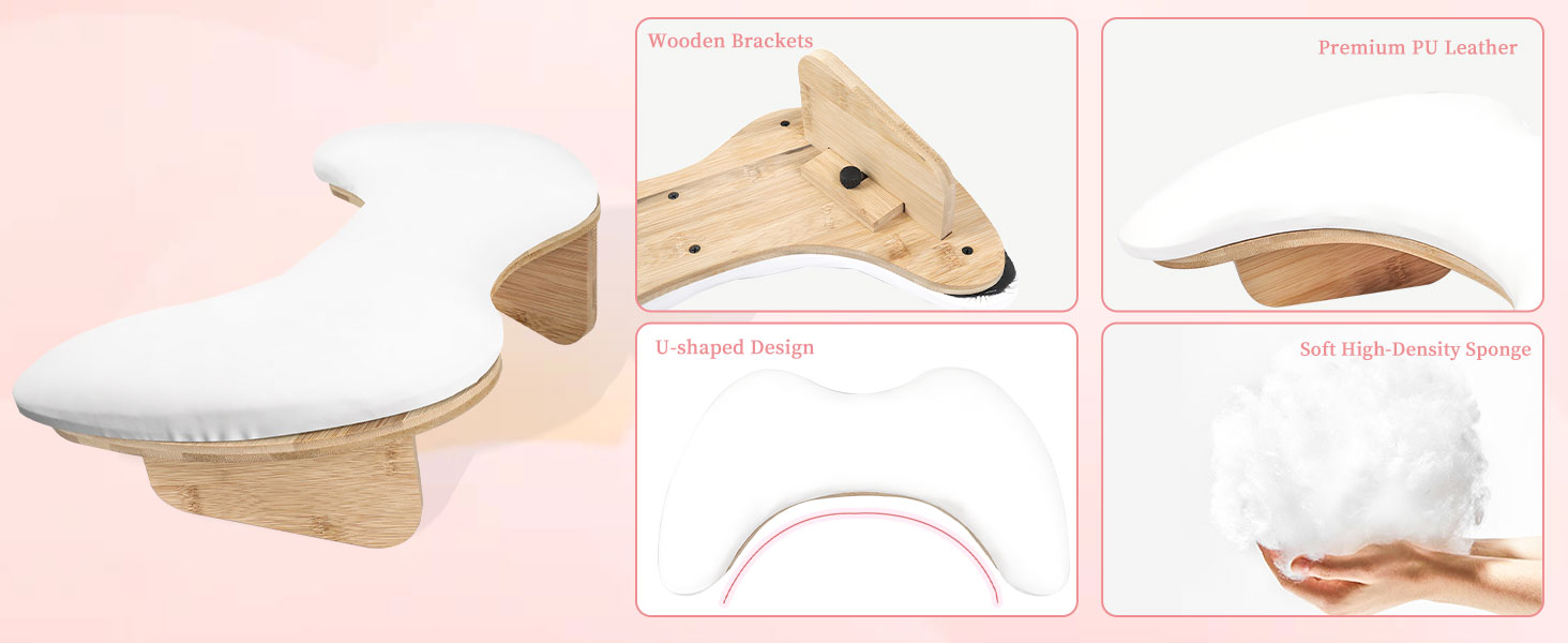 U-shaped Arm Rest for Nails Tech