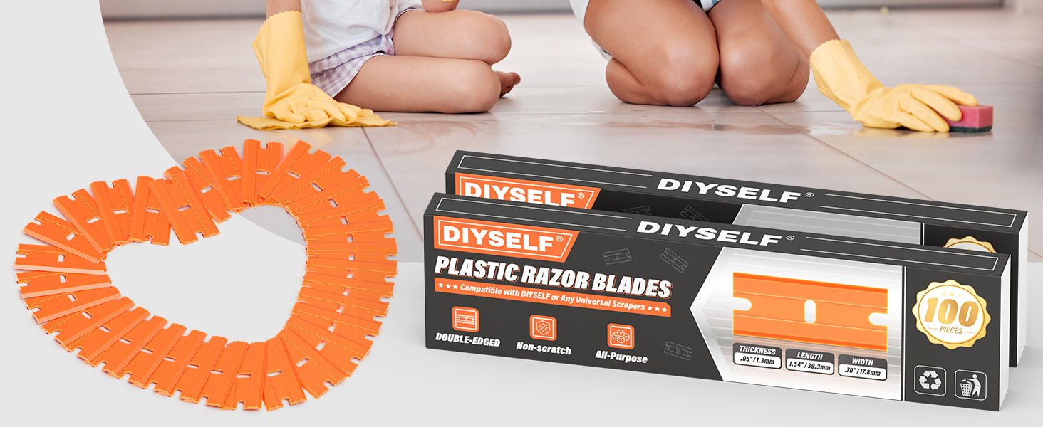 Plastic Razor Blade for Adhesives