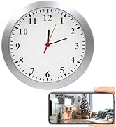Tauboly WiFi Wall Clock Camera 1080P, Indoor Security Camera with Motion Detection, Mini Wireless...