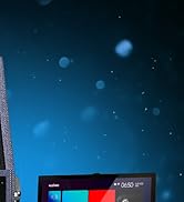 Professional Karaoke Machine with Lyrics Display Screen for Adults, 2 Wireless Microphones, Bluet...