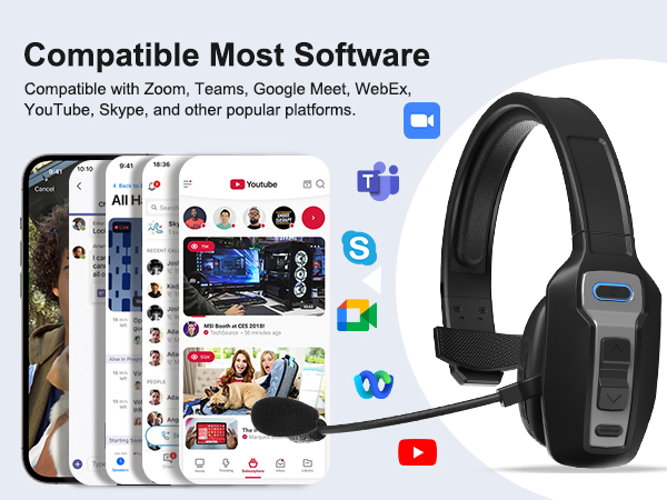 Bluetooth Headset for Truck Drivers 11a