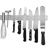 Modern Innovations 16 Inch Stainless Steel Magnetic Knife Bar with Multi-Purpose Functionality as...