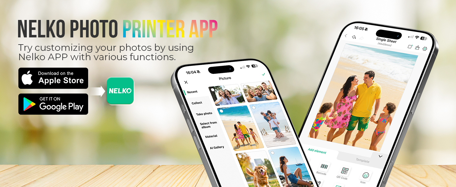 NELKO PHOTO PRINTER APP