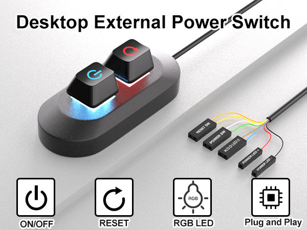 Desktop external power switch