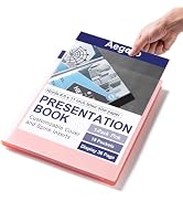 Aegero Presentation Binder 12-Pocket, Displays 18 Pages, 8.5x11 Portfolio Binder with Plastic Sle...