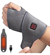 Comfheat Wrist Heating Pad Pain Relief Heated Wrist Wrap Brace Hot Compress for Carpal Tunnel, Sp...