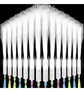 SHQDD 48PCS White Fiber Optic Wands, LED Fiber Wands,wedding party supplies, Glow Fiber Wands Sti...