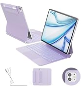 RAYMCRAFT for iPad Air 13 inch Case with Keyboard (M3,2025 / M2,2024), iPad Pro 12.9 (6th/5th/4th...