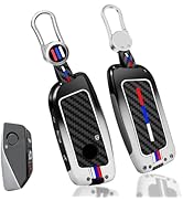 Jaronx Compatible With BMW Key Fob Cover X5 X6 2024/2 3 5 7 X1 X7 iX i7 XM 2023-2024, For BMW Met...
